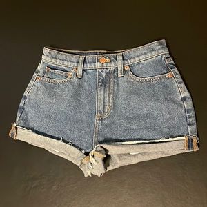 Like New, "Victora's Secret Pink" High Waist, Denim Cut Off Shorts, Size 26